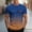 Blue, variant on Wavsuf Graphic T Shirts Men Tees Short Sleeve Fashionable Button T Shirt Light Blue Size 3XL