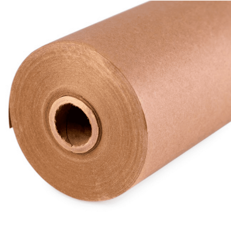 IDL Packaging 36 x 150 feet (1800 inches) Brown Kraft Paper Roll, 50 lbs  (Pack of 4) - Heavy Duty Paper for Packing, Moving, Sh