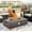 Bronze 1, variant on Historyli 36 InchFire Pit Table with Cover & Rain Cover,,50000Btu Fire Pit Table with Sturdy Steel & Iron Fence Surface for Outdoor,Yellow