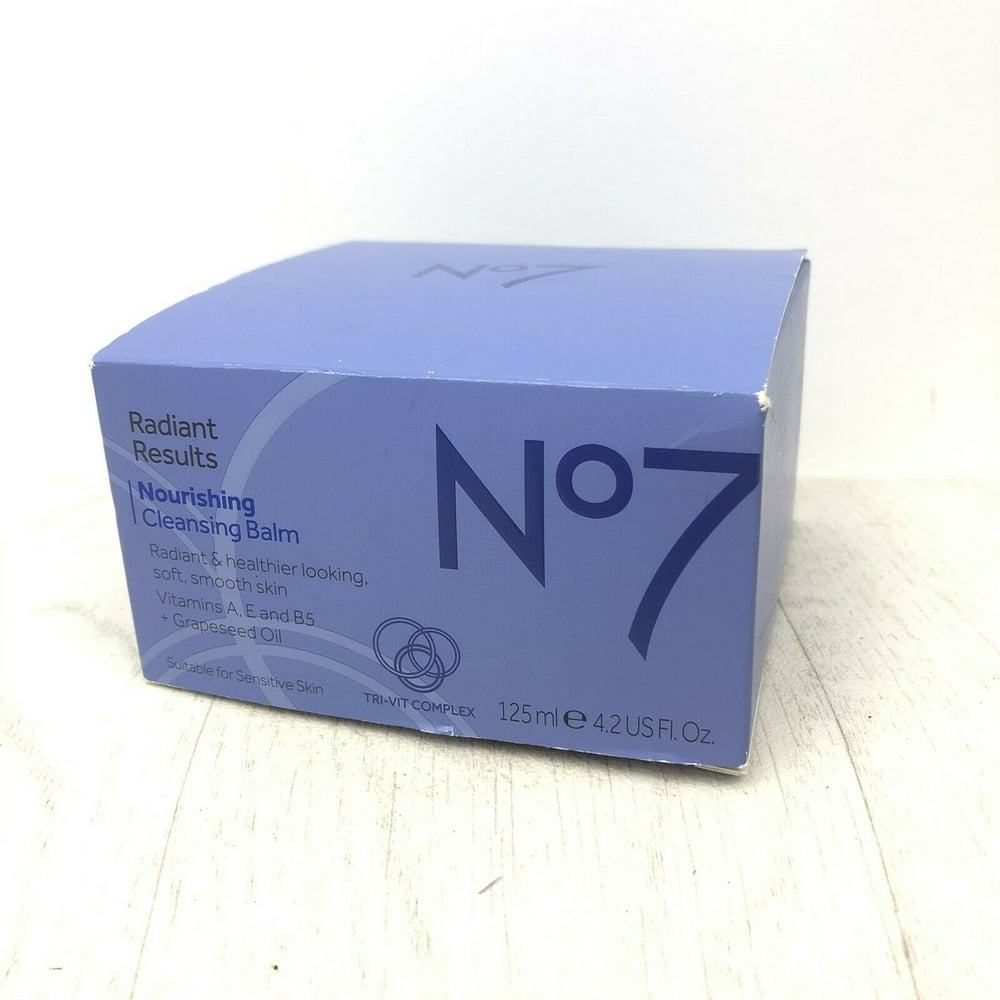 (Lot of 2) No.7 Radiant Results Nourishing Cleansing Balm Full Size 4.2oz