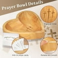 thumbnail image 3 of JINGIHE Heart Prayer Bowl,Heart Shaped Wooden Bowl,Wood Decorative Bowls, 3 of 7