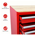 thumbnail image 3 of ARTMAN 9 Drawer Rolling Tool Chest with Wheels and Wooden Top, Heavy Duty Industrial Service Cart Storage Organizer with Locking System,45.28*18.11*39.37inches,1 Pack, 3 of 14