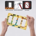 thumbnail image 4 of Cartoon Cool Dinosaur Switch Cover Decorative Wall Plate / 4-Gang 4-Decor / Standard Size 4.5x8 in, 4 of 5