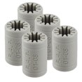 thumbnail image 1 of 5 Pcs Roulement en Plastique, Gris Solide 8mm Intérieur / 16mm Extérieur RJMP-01-08 Anneau de Retenue pour Arbre 10-30mm Dia. pour Manipulation, 1 of 7