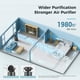 thumbnail image 4 of Ventilador purificador de aire AROEVE MK08W para habitación grande de 1980 m² con WiFi, 4 of 9
