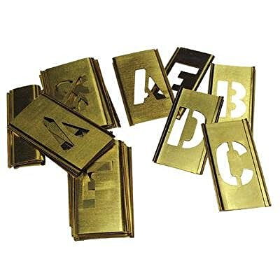 - Reese Interlocking Stencils 10026 Letters Stencil, Brass