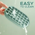 thumbnail image 2 of Ice Cube Trays，Ice cube plastic mould with lid，With ice shovel for easy demoulding, 2 of 9