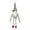 B, variant on Toy Xmas Santa Curtain Tieback Holdback Drape Holder Hotel Door Window Decoration for Festive Home