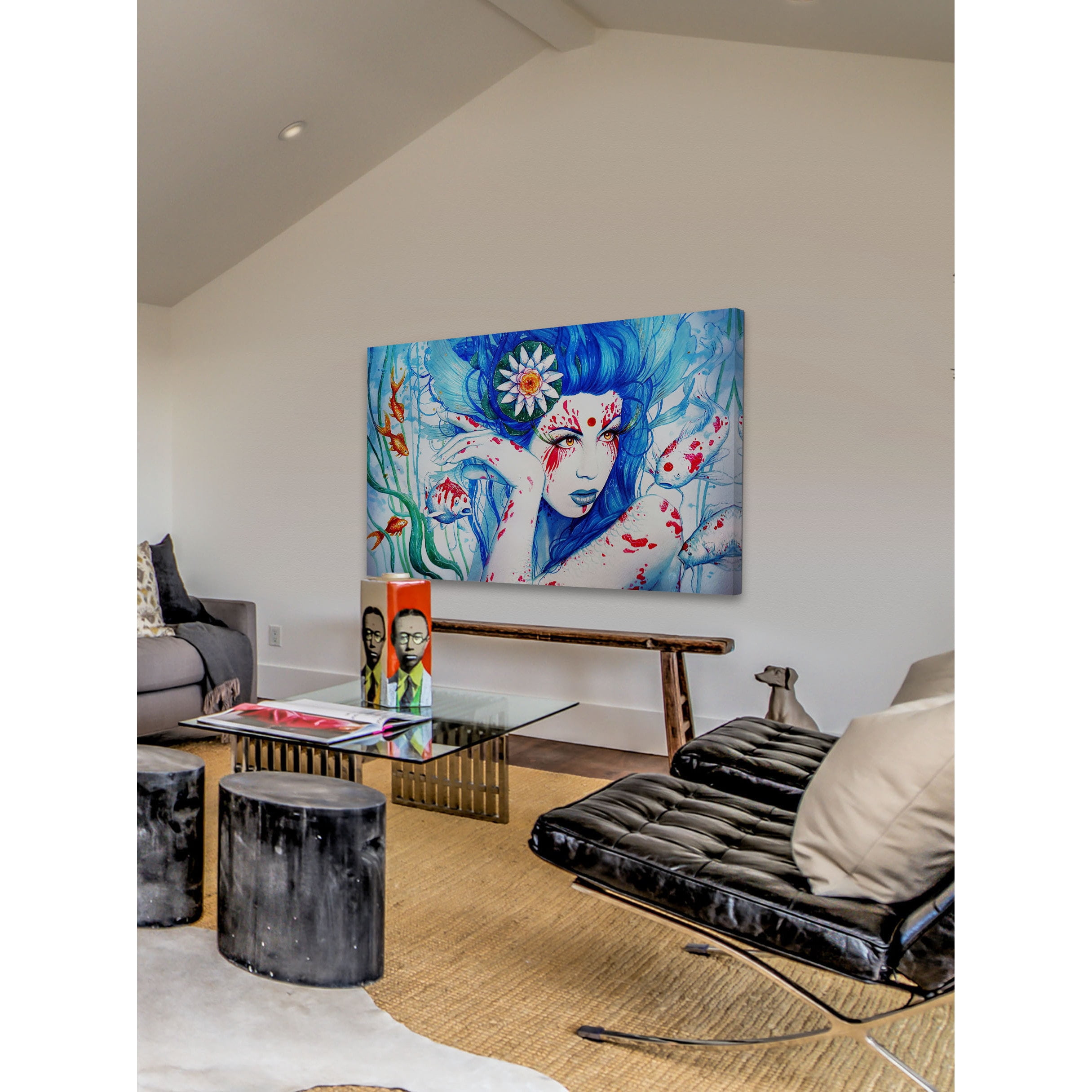 Marmont Hill "Lady Koi" Painting Print on Canvas