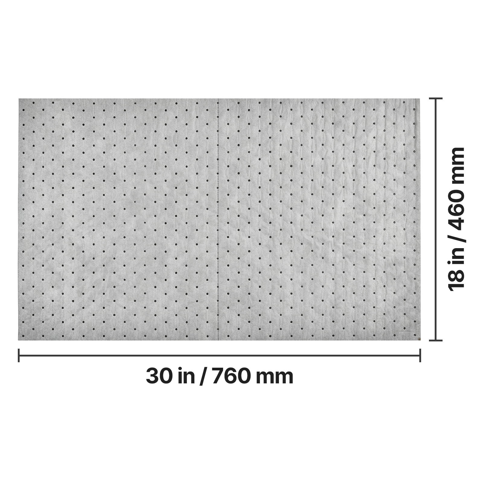 KFFKFF Oil & Water Absorbent Pads, 30 in x 150 ft Roll, Medium-Duty Spill Control Mats, Suitable for Gasoline, Engine Fluids, Oil, Water, Coolant, Durable Polypropylene Pads for Garage, Workshop.