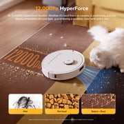 Roborock Qrevo S5V Robot Vacuum and Mop, 12000Pa Suction, FlexiArm Edge Mopping, Auto Mop Washing&Drying, Self-Emptying, Dual Zero-Tangle System, Smart Obstacle Avoidance, 10mm Mop Lifting