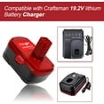 thumbnail image 3 of 2 Pack 6000mAh 19.2V C3 Battery Replacement for Craftsman 19.2 Volt Lithium-ion XCP DieHard 315.115410 315.11485 130279005 1323903 120235021 11375 11376, 3 of 5