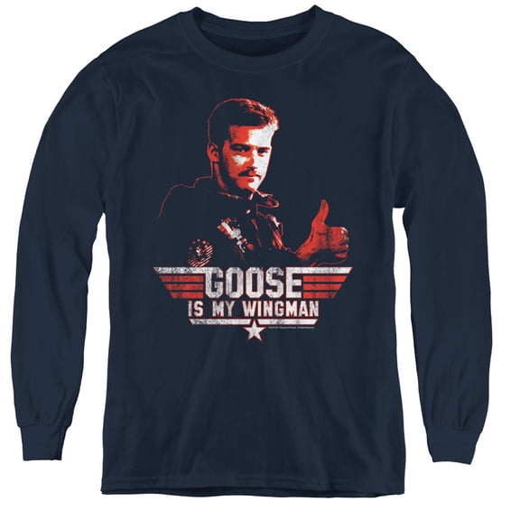 Top Gun - Wingman Goose - Youth Long Sleeve Shirt - Small