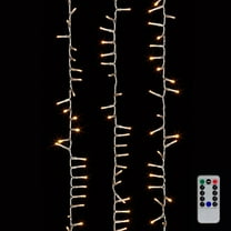 Raz Imports 73.8' Snake Garland Clear Wire, 1000 White Lights and Remote