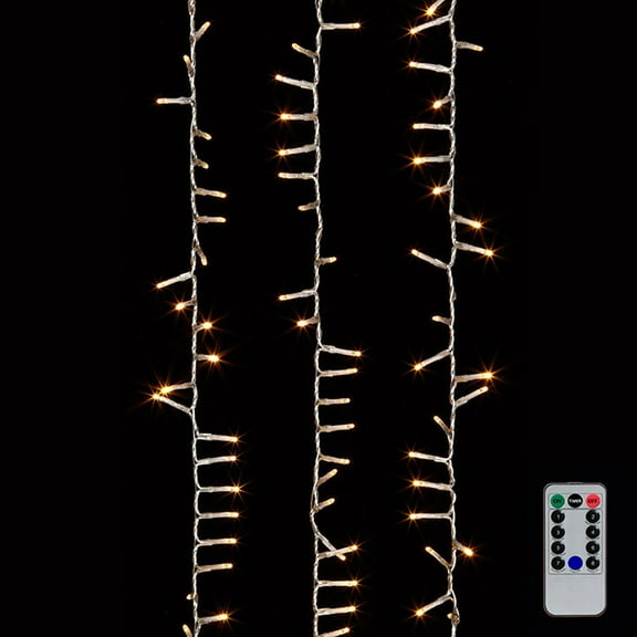 Raz Imports 73.8' Snake Garland Clear Wire, 1000 White Lights and Remote