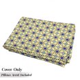 thumbnail image 5 of Ethnic Floor Pillow Lounger Cover, Moroccan Ceramic Motif with Persian Folk Effects Antique Design, Nap Mat Printed Fabric Case for 5 Pillows, 88" x 27", Violet Blue Yellow, by Ambesonne, 5 of 5