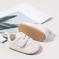 thumbnail image 6 of Huowey Newborn Walking Shoes Girl Boy Soft Sole Shoes Hook And Loop Strap Floor Sneakers Fall Winter Warmth Lovely Footwear,White,6-12 Months, 6 of 8