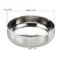 thumbnail image 2 of Pipe End Cap,1Pcs 304 Stainless Steel Tube End Cap Round Fitting Cap 85mm(3.35")ID Polished Weld Pipe Cover, 2 of 5