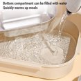 thumbnail image 3 of 316 Stainless Steel BentoBox, 3 Compartment 1000ml Lunch Box Lunch Containers with Insulated Bag, Utensils, Portable Lunch Food Container for Adults Kids School, 3 of 7