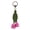 L, variant on Faux Leather Keychain Pendant Tulip Leaves Shape Keyring Charm Backpacks Handbags Wallets Keychain Fashion Accessory