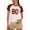 C-Red457, variant on DHFJKG Crop Tops For Women Summer T Shirt Raglan Short Sleeve Streetwear Number Print Casual Crew Neck Summer Tee Color Block Versatile Tops