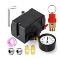 thumbnail image 2 of 1set Air Compressor Pressure Switch Control Valve 1/4 Pressure Switch Interface 110v-240 V 95-125psi 110-150psi 135-175psi, 2 of 3