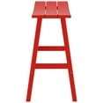 thumbnail image 4 of Florence Outdoor 29" HDPE Plastic Saddle Seat Barstool in Red, 4 of 6