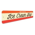 thumbnail image 3 of Ice Cream Shop Novelty Sign, Metal Wall Decor - 4x18 inches, 3 of 4