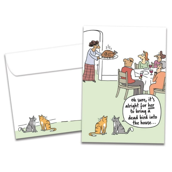 Tree-Free Greetings Thanksgiving Greeting Card 12 Pack, 5x7, Thanksgiving Bird (HP60632)