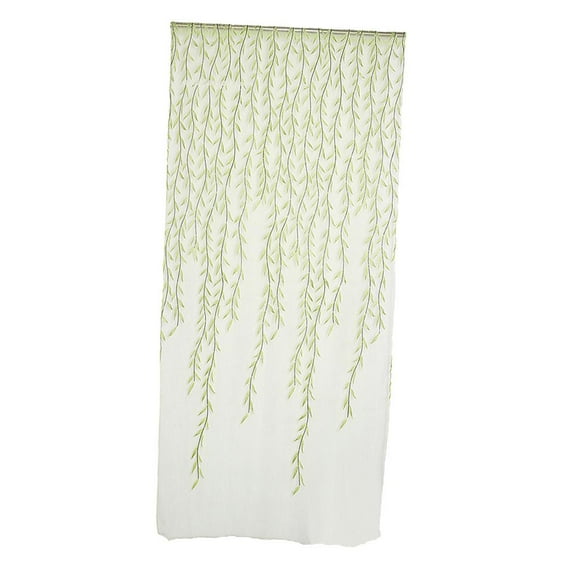 AMLESO Transparent Voile Curtains Curtain for House Window Decoration - Green, 200x100