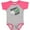 Baseball Heather and Hot Pink, variant on Inktastic Grandpa's Golf Buddy with Golf Ball Boys or Girls Baby Bodysuit