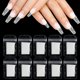 thumbnail image 1 of 100 Pieces Nail Extension Fibers, Quick Extension Nails Art Fiberglass, Non-Woven French Fingernail Warp, Magical Fingernails Extension Silk Tools, False Manicure Salon or Home Use (Wihte), 1 of 5
