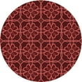 thumbnail image 1 of Ahgly Company Indoor Square Patterned Maroon Red Area Rugs, 3' Square, 1 of 1