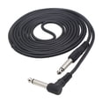 thumbnail image 1 of 3 5M/ 10 Feet Instrument Guitar Audio Cable 1/4-Inch 6.35mm Straight To Right Angle Plug Black ABS Jacket with 3 Adapters 5M, 1 of 4