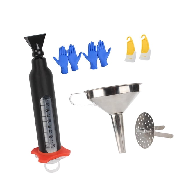Embudo de acero inoxidable para reciclado de resina, ligero, fácil de usar, multiusos, kit de herramientas para impresora 3D, filtro de resina