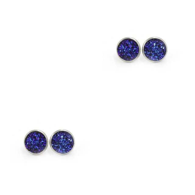 Qarigey 1 par de pendientes florales de acero inoxidable para mujer, pendientes para Club, citas, viajes, vacaciones, joyería, regalo de Tipo 19S 2Conjunto