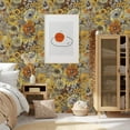 thumbnail image 2 of Caltero Yellow Daisy Floral Peel and Stick Vinyl Wallpaper, 17.71" x 394", 2 of 9
