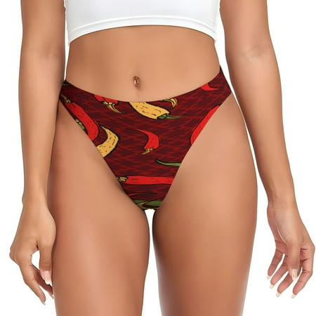 Lukts s Hot Chili for G-String Thongs for Women -Sexy Low-Rise Panties with A Stretchy T-back  Perfect for Any Outfit  Available in XS-4XL-X-Large
