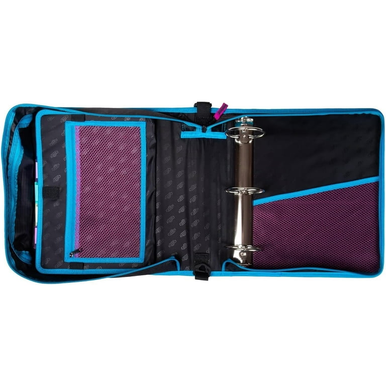 Case-it School Zipper Binder - 3 Inch O-Rings - 5 Color Tab