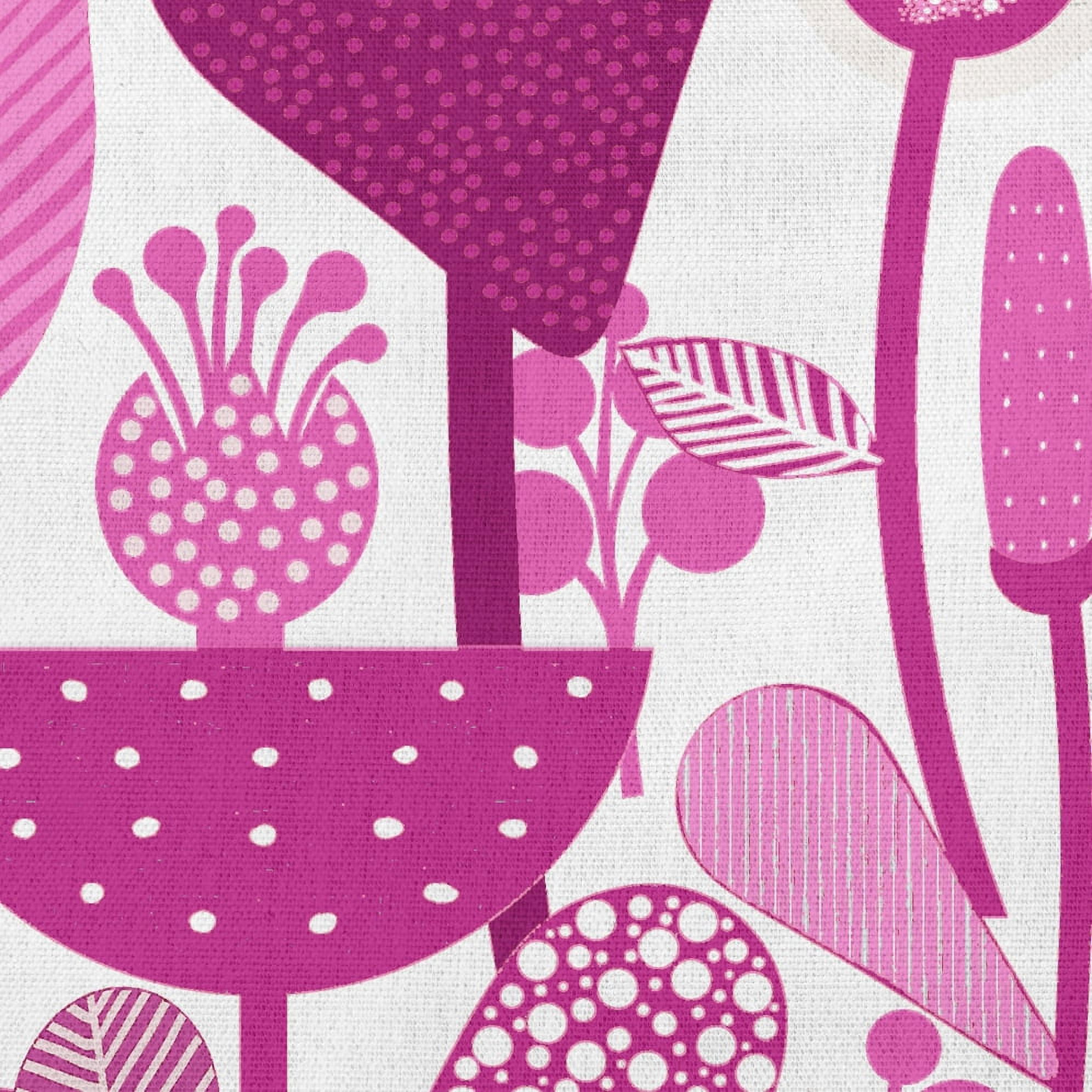 Simply Daisy 16" x 16" Scandinavian Pink, White, Multi-color Polyester Throw Pillow