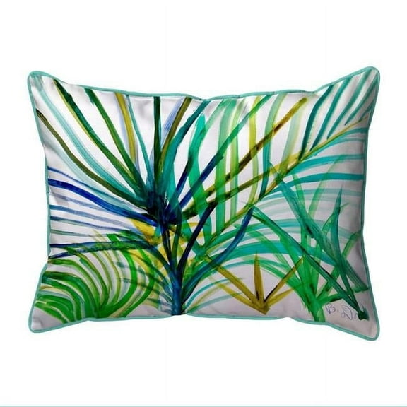 Betsy Drake ZP1157 20 x 24 in. Teal Palms Zippered Indoor & Outdoor Pillow, Extra Large