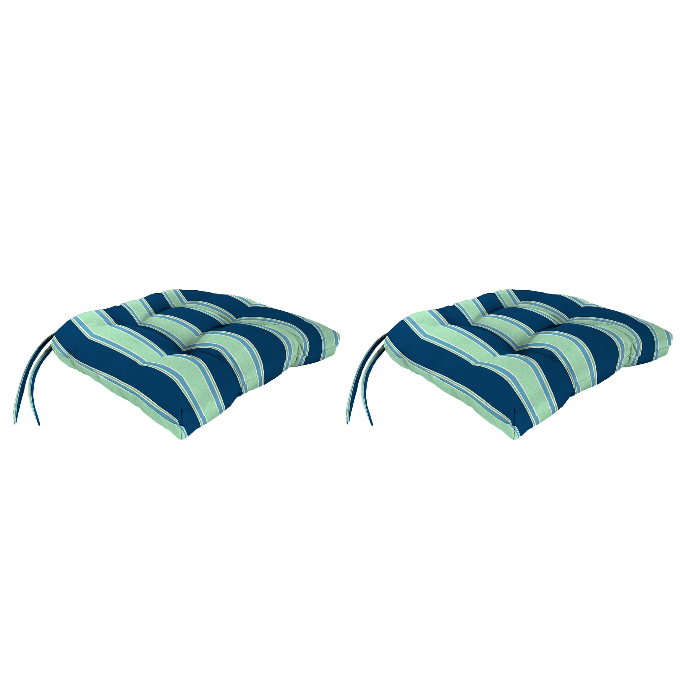 Jordan Manufacturing 17" x 18" French Edge Wicker Outdoor Seat Cushion