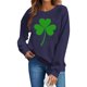 thumbnail image 4 of Suéteres de Manga Larga de Mujer con Cuello Redondo Impreso Suelto Casual para la Fiesta Del Día de San Patricio Y el Uso Diario, 4 of 6