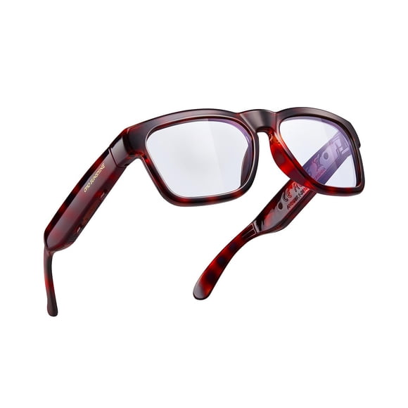OhO Lunettes Intelligentes, Lunettes de Soleil Polarisées avec Haut-Parleur Bluetooth, Protection UV Athlétique/extérieur et Commande Vocale, Unisexe (Lentille de Lumière Bleue Transitionnelle)