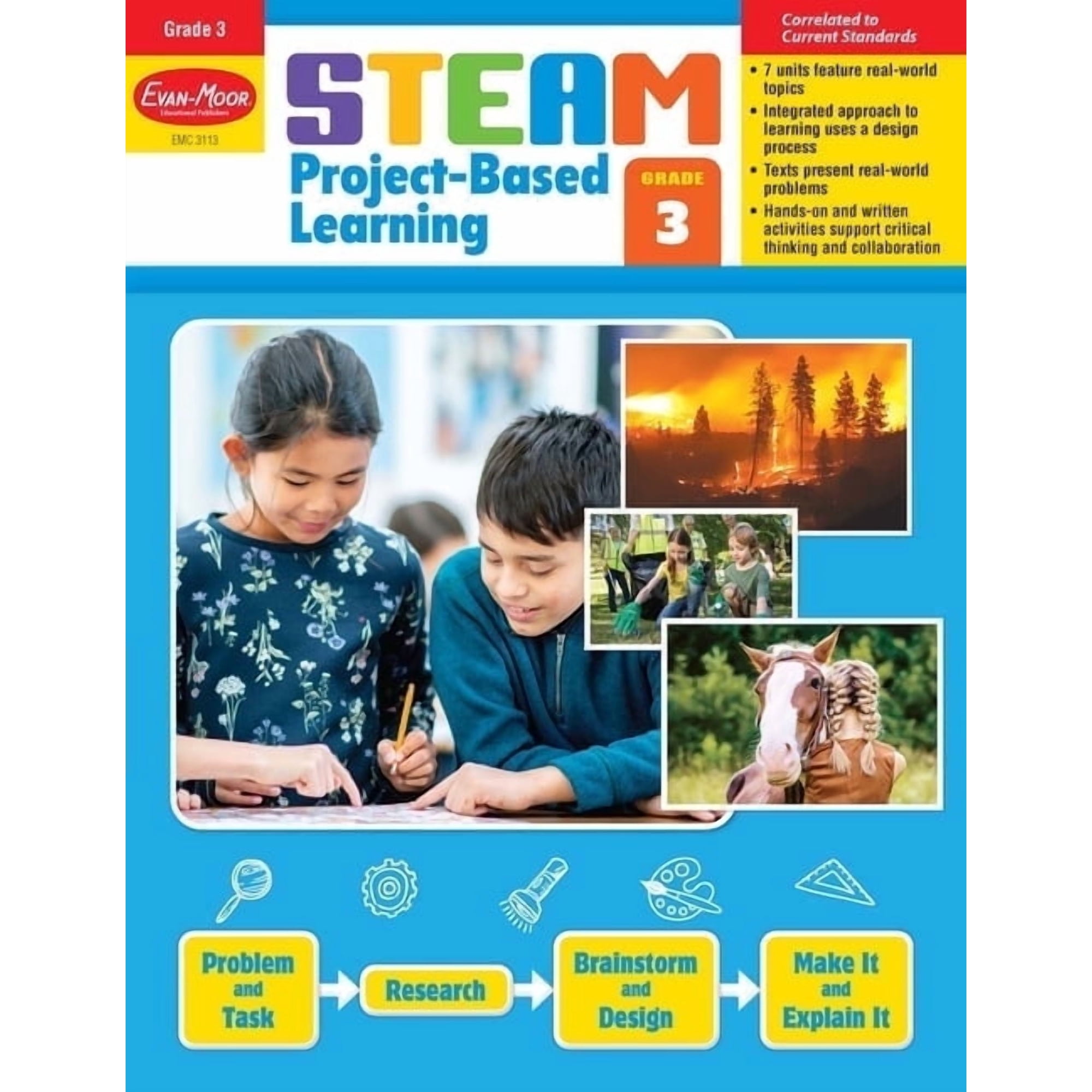 Evan-Moor STEAM Project-Based Learning Grade 3 Teacher Resource