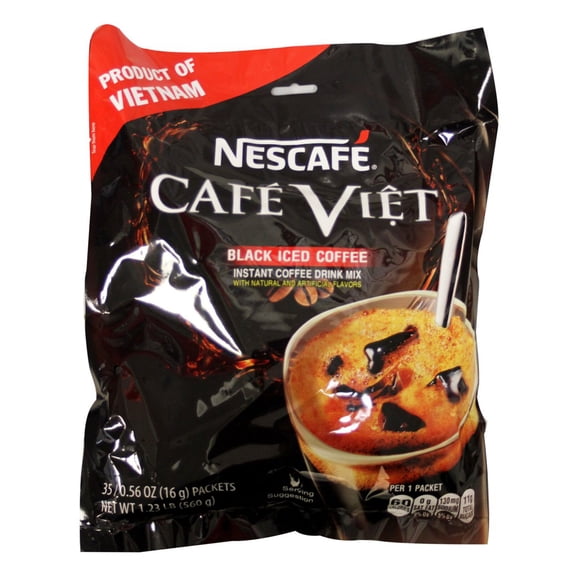 Nescafe Cafe Viet Black Iced Coffee with Sugar 35bgs