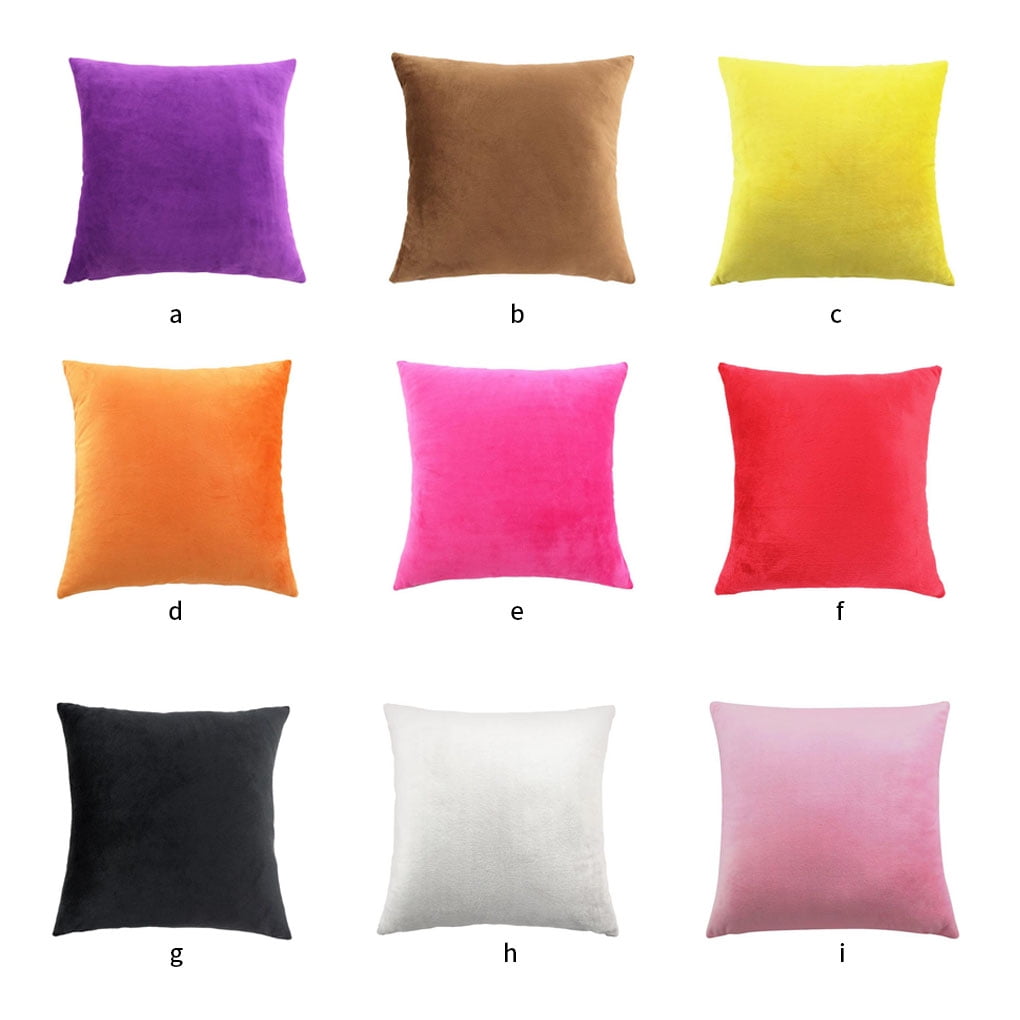 Short Plush Pillow Case Sofa Chair Throw Pillow Cover Pillow Cover