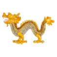 thumbnail image 1 of MasteelfCA Alloy Rhinestone Zodiac Dragon Statue Desktop Decoration Small Alloy Dragon Figurine, 1 of 8