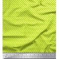 thumbnail image 1 of Soimoi Purple Moss Georgette Fabric Triangle Geometric Print Fabric by the Yard 42 Inch Wide, 1 of 3