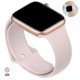 thumbnail image 1 of correa de silicona deportiva para apple watch 7 series se 6 5 4 3 44 mm 40 mm correa de reloj de goma para iwatch 41 mm 45 mm pulsera, 1 of 4